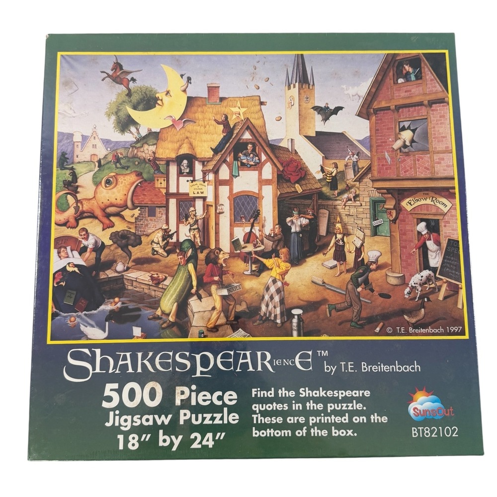 VTG‎ SunsOut Shakespeareience 500 Piece Jigsaw Puzzle TE Breitenbach 18x24 NEW